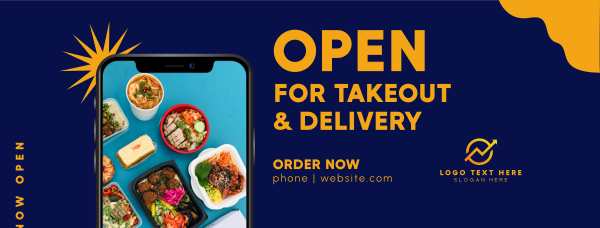 Food App Facebook Cover Design Image Preview