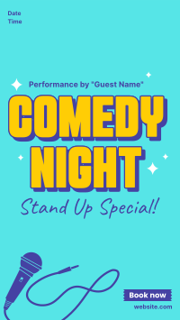 Stand Up Comedy Special Instagram Story Design