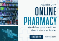 Online Pharmacy Business Postcard Image Preview