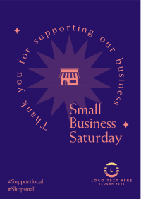 Support Small Shops Flyer Design