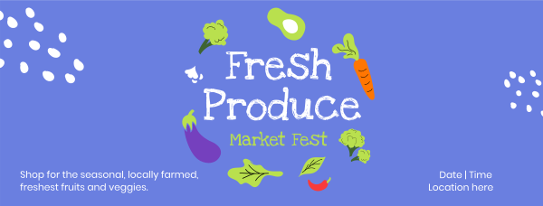 Fresh Market Fest Facebook Cover Design Image Preview