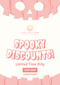 Halloween Pumpkin Discount Poster Image Preview