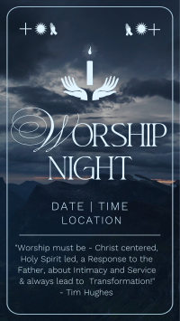 Modern Worship Night TikTok Video Image Preview