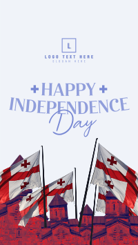 Happy Independence Day Georgia! TikTok video Image Preview
