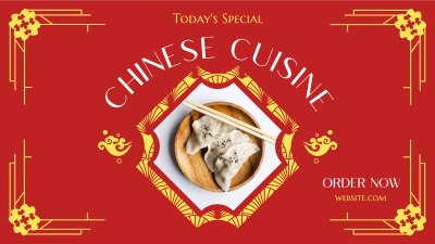 Chinese Cuisine Special Facebook event cover Image Preview