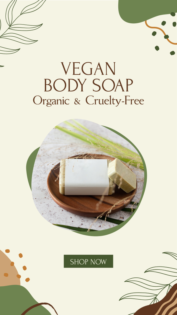 Organic Soap Instagram Story Design Image Preview
