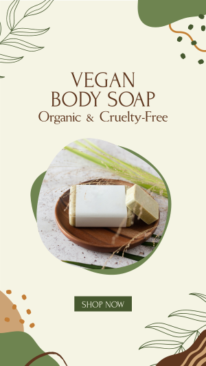 Organic Soap Instagram story Image Preview