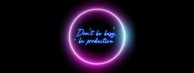 Be Productive Facebook cover Image Preview