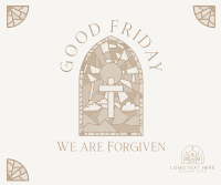 Good Friday Stained Glass Facebook post Image Preview