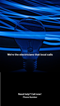 Electric Service Facebook Story Design