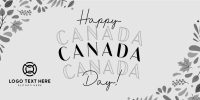 Floral Canada Day Twitter post Image Preview