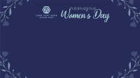 Floral Womens Day Zoom Background Design