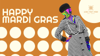 Mardi Gras Circles Facebook Event Cover Design