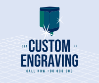 Custom Engraving Facebook Post Design