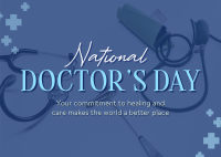 National Doctor's Day Postcard Image Preview