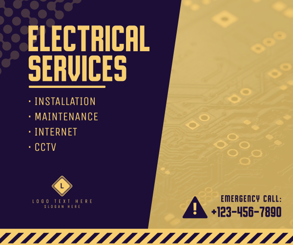 Electrical Services List Facebook Post Design Image Preview