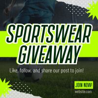 Sportswear Giveaway Instagram post Image Preview