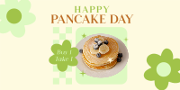 Cute Pancake Day Twitter Post Design