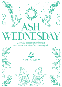 Rustic Ash Wednesday Poster Image Preview