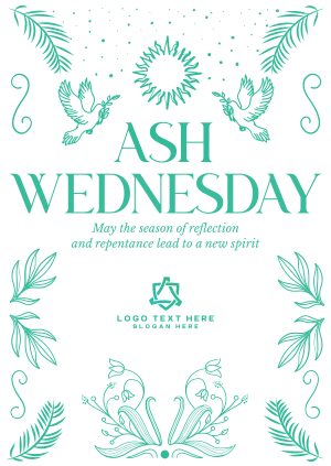 Rustic Ash Wednesday Poster Image Preview