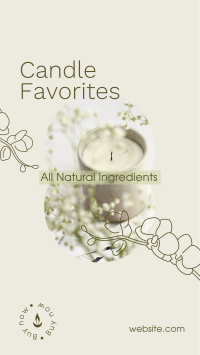 Scented Home Candle  Facebook Story Design