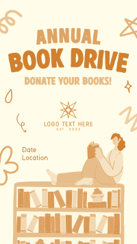 Donate A Book TikTok Video Design