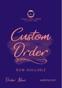 Brush Custom Order Flyer Image Preview