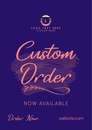 Brush Custom Order Flyer Image Preview