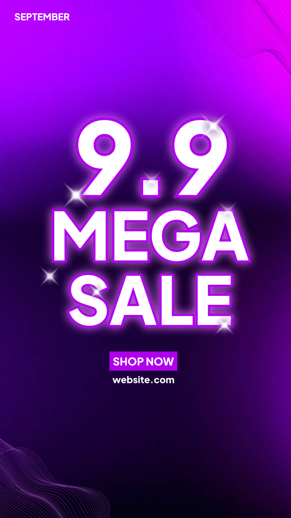 9.9 Mega Sale Instagram Story Design Image Preview