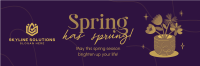 Spring Flower Pot Twitter Header Image Preview