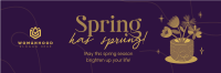 Spring Flower Pot Twitter header (cover) Image Preview