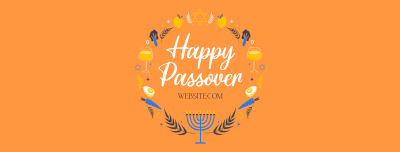 Passover Wreath Facebook cover Image Preview