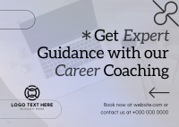 Modern Career Coaching Postcard Design