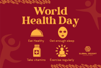 Health Day Tips Pinterest board cover Image Preview