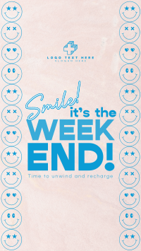 Smile Weekend Quote TikTok video Image Preview
