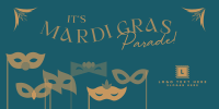 Mardi Gras Masks Twitter post Image Preview