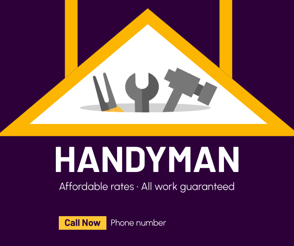 Expert Handyman Services Facebook Post Design Image Preview