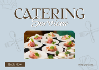 Food Catering Business Postcard Design