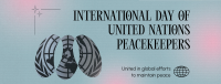 Minimalist Day of United Nations Peacekeepers Facebook cover Image Preview