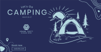 Campsite Sketch Facebook Ad Design