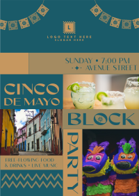Cinco de Mayo Block Party Flyer Image Preview