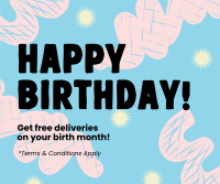 Birthday Delivery Deals Facebook Post Design