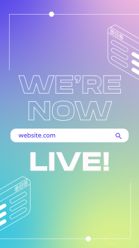 Live Website Announcement Facebook Story Image Preview