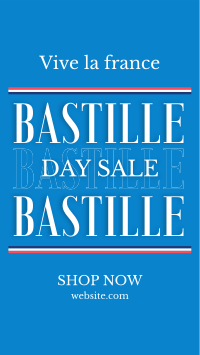 Happy Bastille Day TikTok Video Image Preview