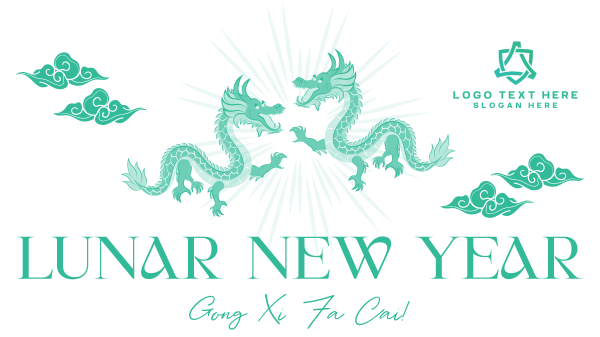 Happy Lunar New Year Facebook Event Cover Design