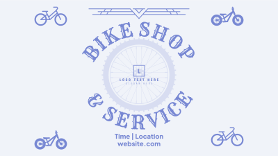 Bike Shop and Service Facebook event cover Image Preview