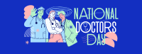 Modern Quirky Doctor's Day Facebook cover Image Preview
