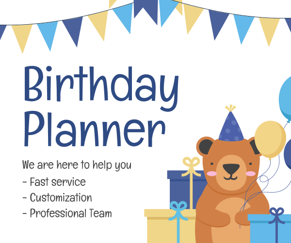 Birthday Planner Facebook Post Design Image Preview