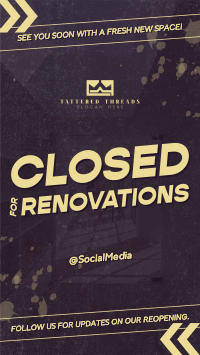 Generic Closed for Renovations TikTok Video Image Preview