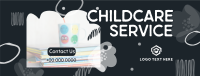 Abstract Shapes Childcare Service Facebook cover Image Preview